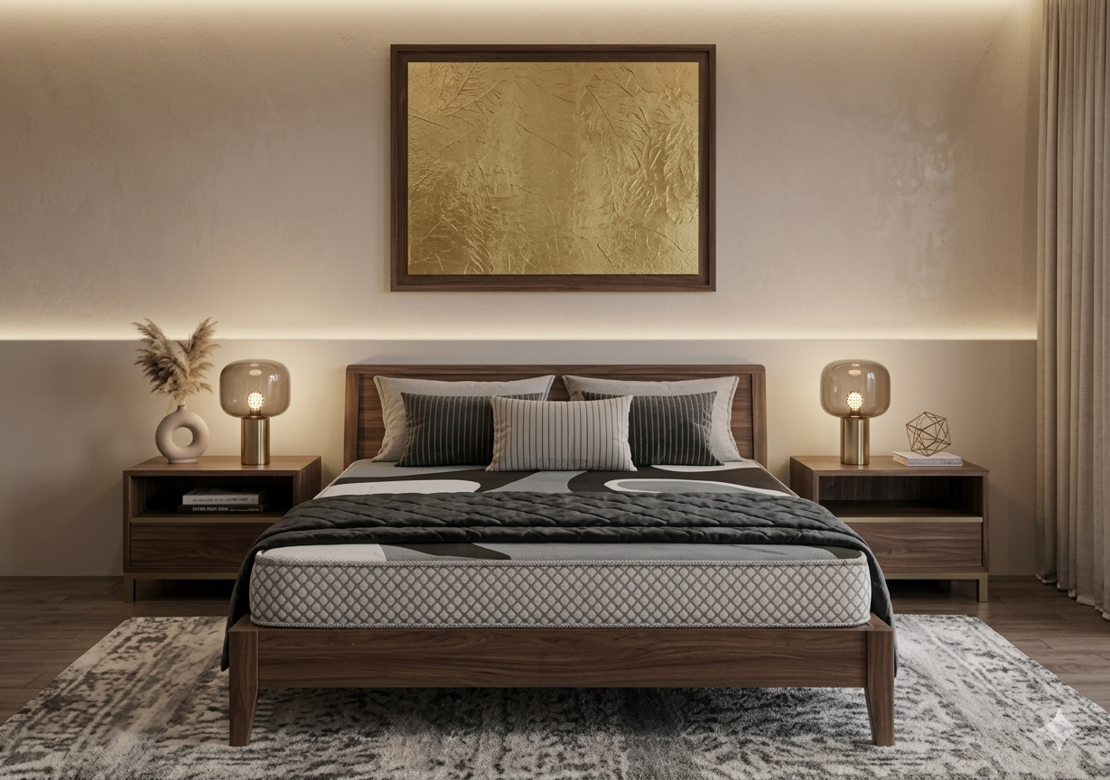 COZY CUB Memory Foam Mattress – King Size (72x72 Inch)